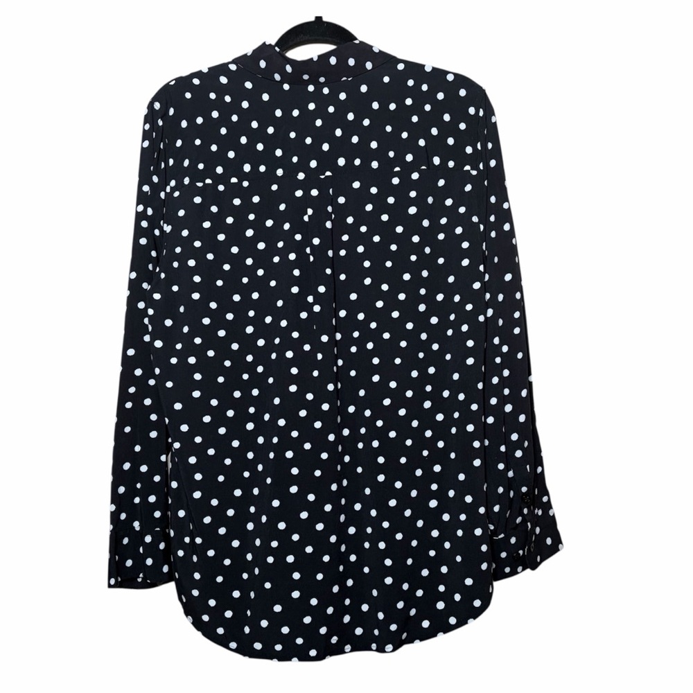 Chicos Easy Shirt Button Down Collared Shirt Blac… - image 5